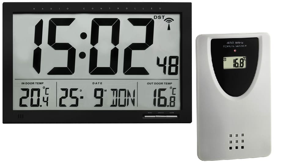 Digital Clock w/Outdoor Temperature