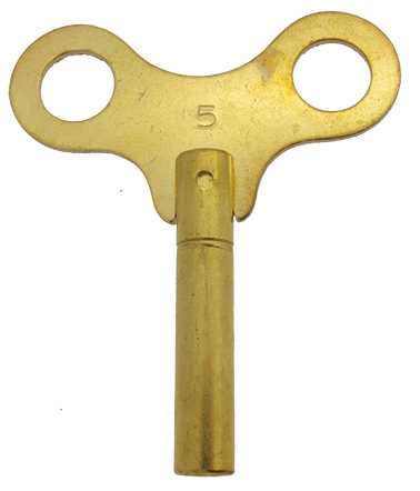 Clock Key 2 Brass